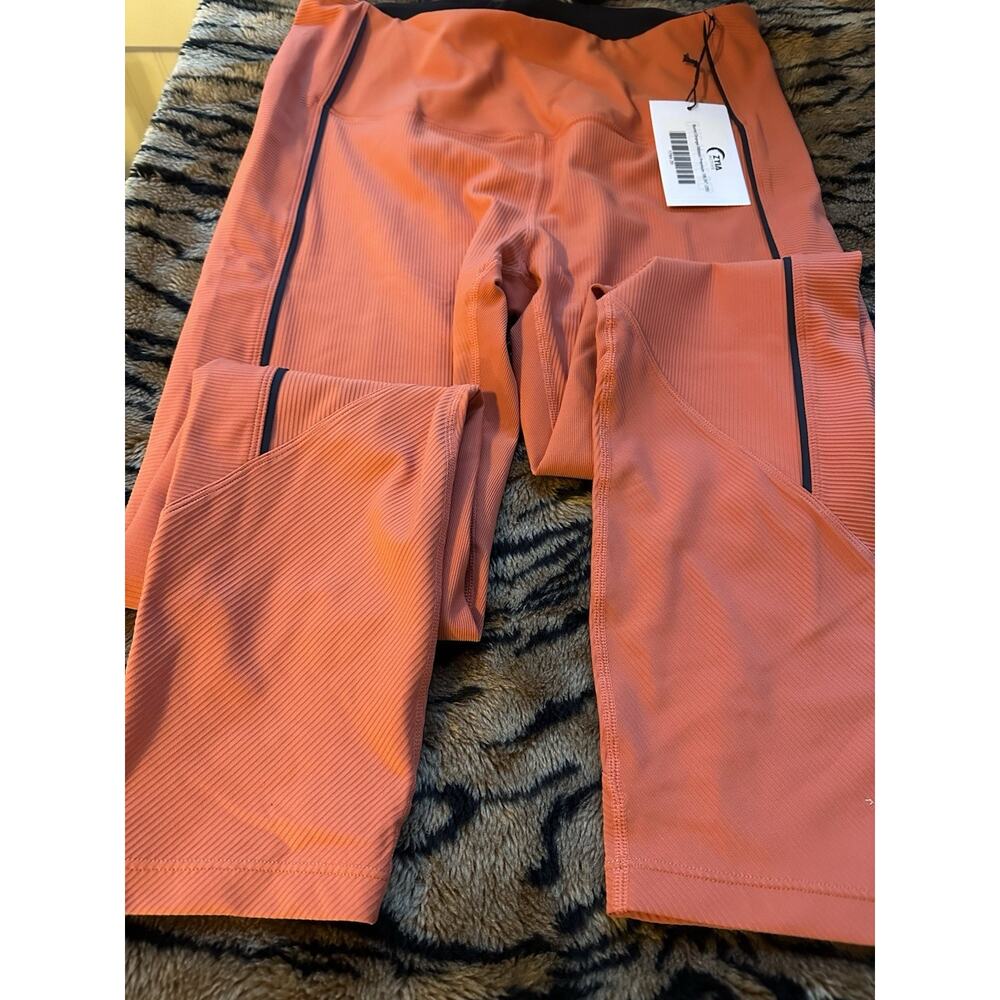 Women's Burnt Orange Size 20 Athletic Leggings Plus Size Workout Gear Zyia